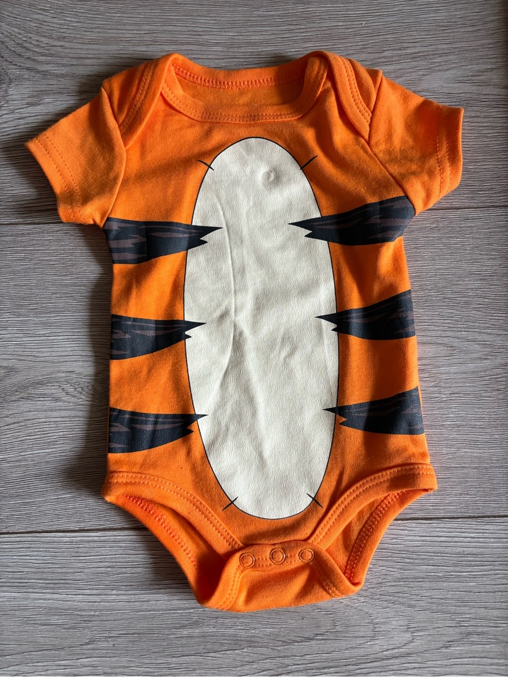 Disney Orange Tiger-Print Baby One-Piece Bodysuit 0-3 months